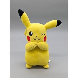Pokemon 2023 Game Freak 10" Pikachu Pokemon Plush Stuffed Animal Winking